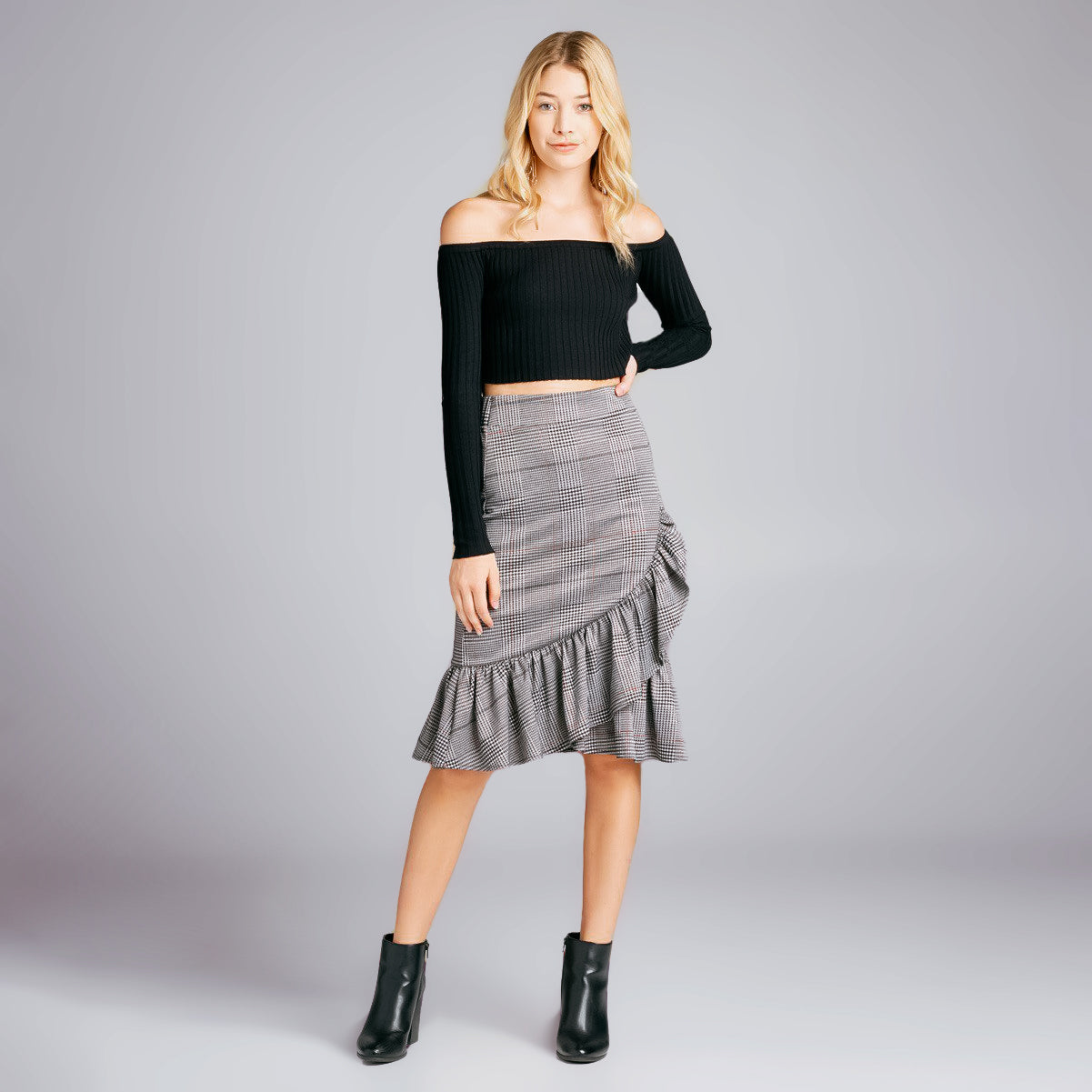 Jacquard Midi Skirt