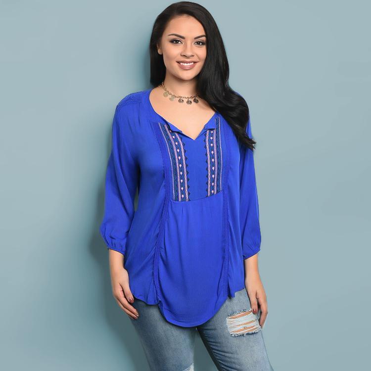 Tops - Sweet Embroidered Blouse+